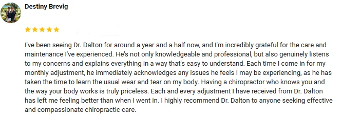 Chiropractic Spirit Lake IA Destiny Testimonial Chiropractic Spirit Lake IA Destiny Testimonial